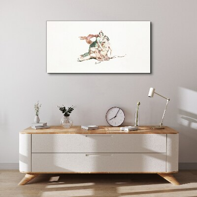 Tableau toile imprimée Scène mythologique avec des figures féminines