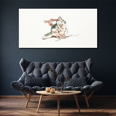 Tableau toile imprimée Scène mythologique avec des figures féminines