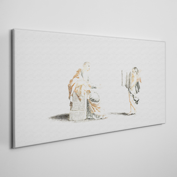 Tableau sur toile Dialogue entre sages