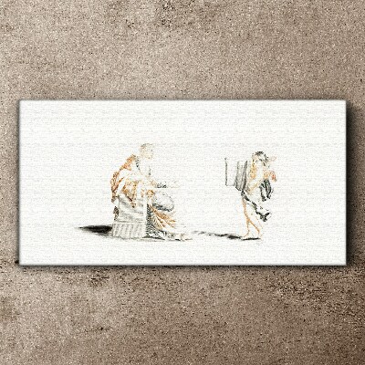 Tableau sur toile Dialogue entre sages