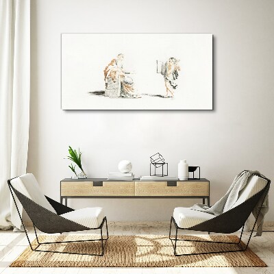 Tableau sur toile Dialogue entre sages