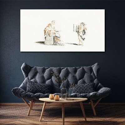 Tableau sur toile Dialogue entre sages