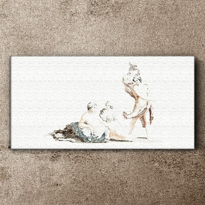 Tableau toile imprimée Une scène de la vie artistique