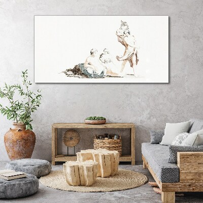 Tableau toile imprimée Une scène de la vie artistique