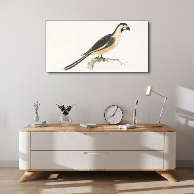 Tableau sur toile Un oiseau sur une branche