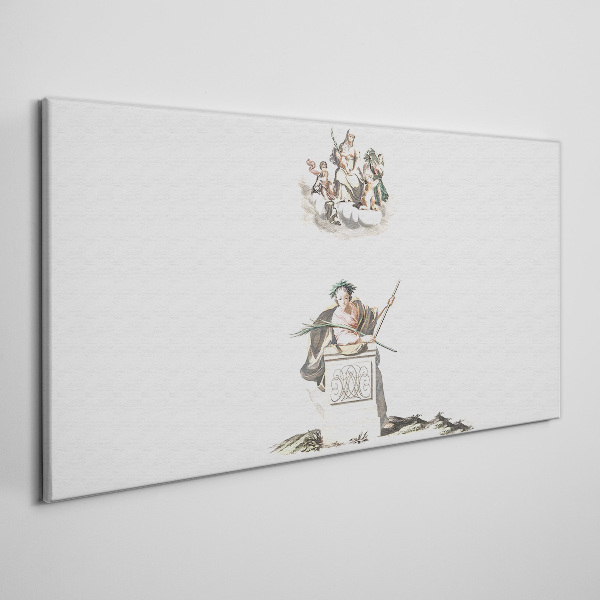 Tableau toile imprimée Inspirations mythologiques aux tons pastel
