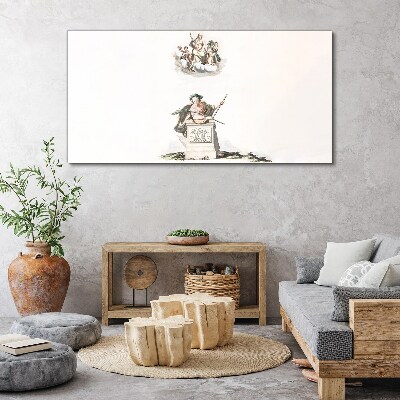 Tableau toile imprimée Inspirations mythologiques aux tons pastel