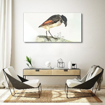 Tableau sur toile Un oiseau sur fond naturel