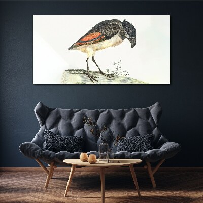 Tableau sur toile Un oiseau sur fond naturel
