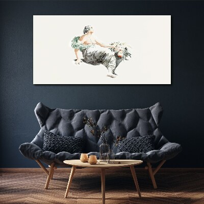Tableau imprimé sur toile Muse des fleurs