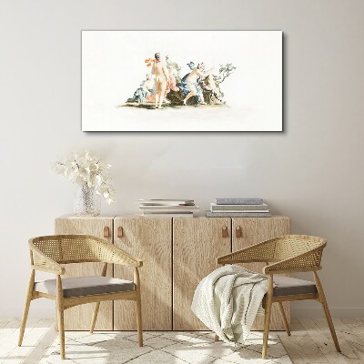 Tableau sur toile Scène mythologique aux couleurs pastel