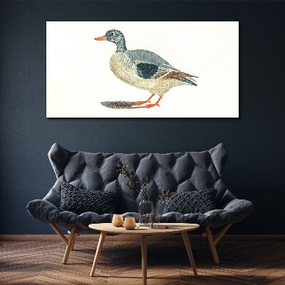 Tableau imprimé sur toile Canard aux tons pastel