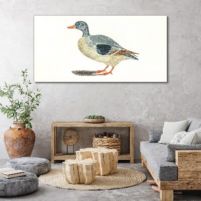 Tableau imprimé sur toile Canard aux tons pastel