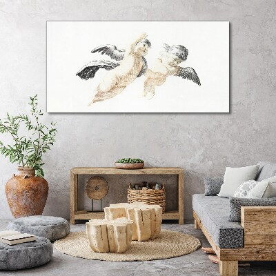 Tableau sur toile Des anges dans les nuages