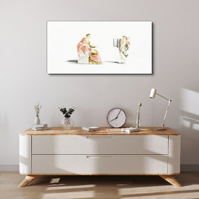 Tableau toile imprimée Conversation avec un ange