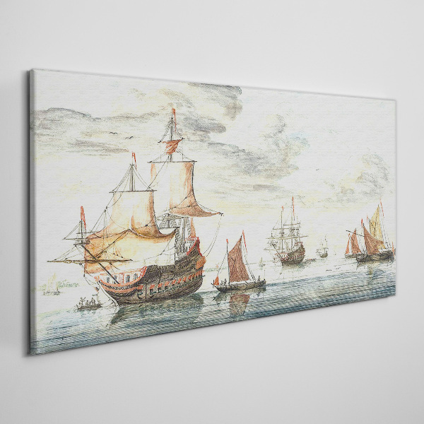 Tableau toile imprimée Croisière de voiliers historiques