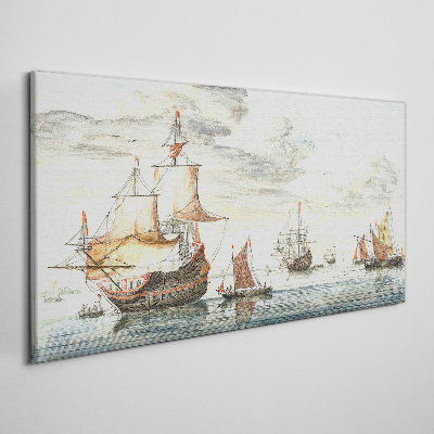 Tableau toile imprimée Croisière de voiliers historiques