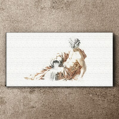 Tableau sur toile Homme mythologique avec une cruche