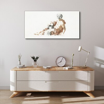 Tableau sur toile Homme mythologique avec une cruche