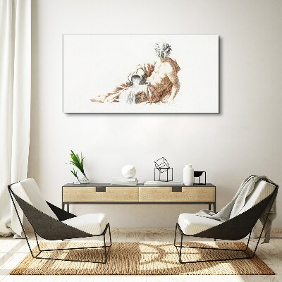 Tableau sur toile Homme mythologique avec une cruche