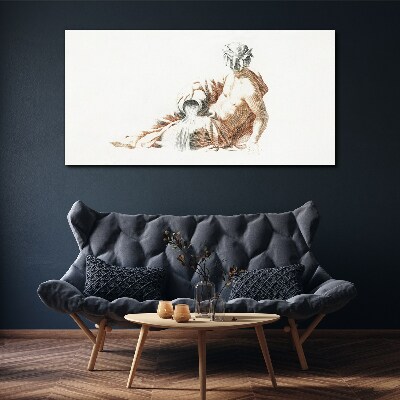 Tableau sur toile Homme mythologique avec une cruche
