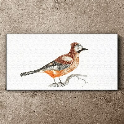 Tableau sur toile Hirondelle sur une branche