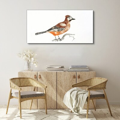 Tableau sur toile Hirondelle sur une branche