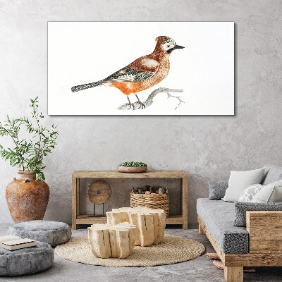 Tableau sur toile Hirondelle sur une branche