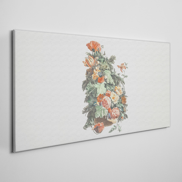 Tableau toile imprimée Composition florale dans un vase