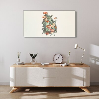 Tableau toile imprimée Composition florale dans un vase