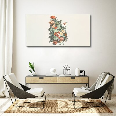 Tableau toile imprimée Composition florale dans un vase