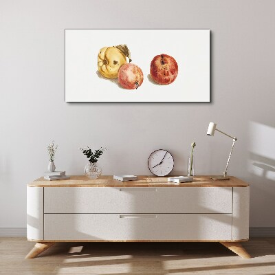 Tableau sur toile Fruits aux tons pastel