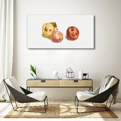 Tableau sur toile Fruits aux tons pastel