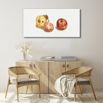Tableau sur toile Fruits aux tons pastel