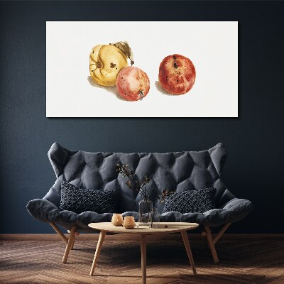 Tableau sur toile Fruits aux tons pastel