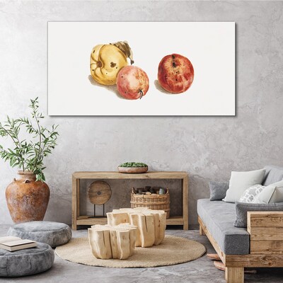 Tableau sur toile Fruits aux tons pastel
