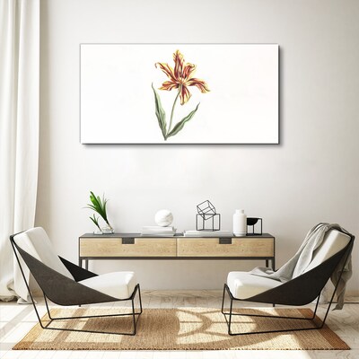 Tableau sur toile Composition florale aux couleurs chaudes