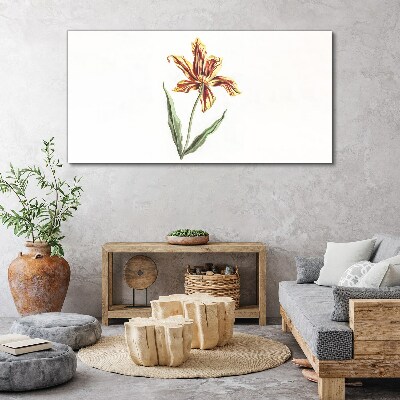 Tableau sur toile Composition florale aux couleurs chaudes