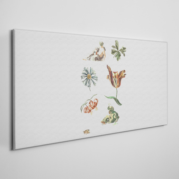 Tableau sur toile Inspirations florales aux couleurs délicates
