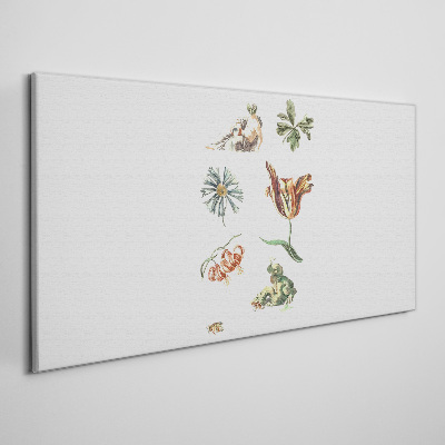 Tableau sur toile Inspirations florales aux couleurs délicates