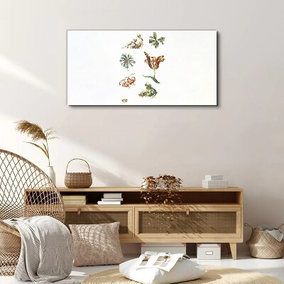Tableau sur toile Inspirations florales aux couleurs délicates