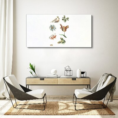 Tableau sur toile Inspirations florales aux couleurs délicates