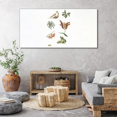 Tableau sur toile Inspirations florales aux couleurs délicates