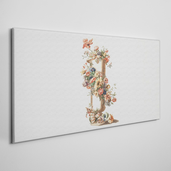 Tableau sur toile Vase floral avec un motif nature