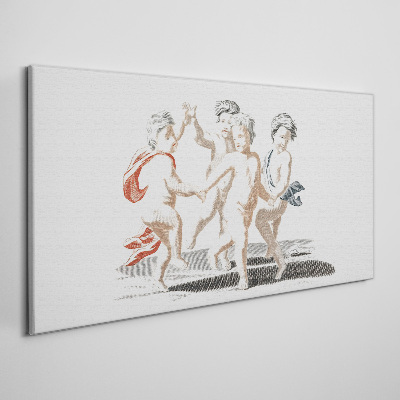 Tableau toile imprimée Enfants dansants