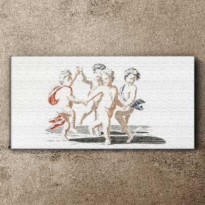 Tableau toile imprimée Enfants dansants