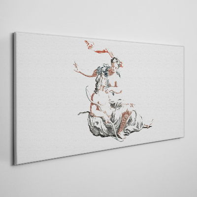 Tableau sur toile Rencontre mythologique