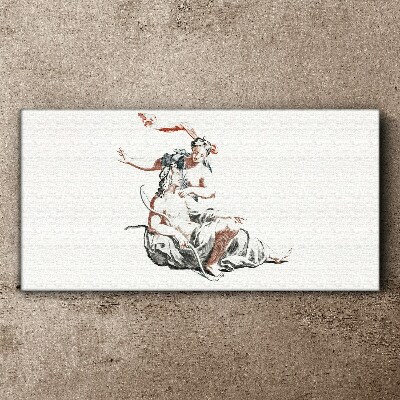 Tableau sur toile Rencontre mythologique