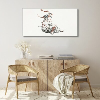 Tableau sur toile Rencontre mythologique