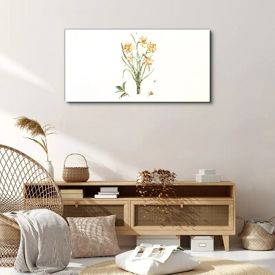 Tableau sur toile Fleurs de jonquille avec un motif naturel